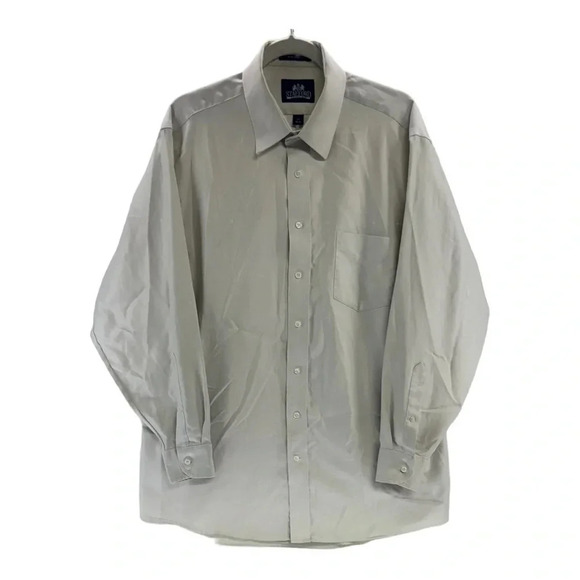 Stafford Wrinkle Free Men’s Button Down Off White Size‎ 34-35 - Picture 1 of 13